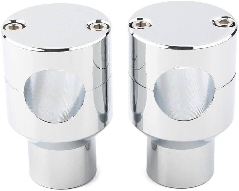 ya 6 8.14 1 Motorcycle Handlebar Bar Mount Adapter Risers Clamp Fit Harley for Honda Chrome