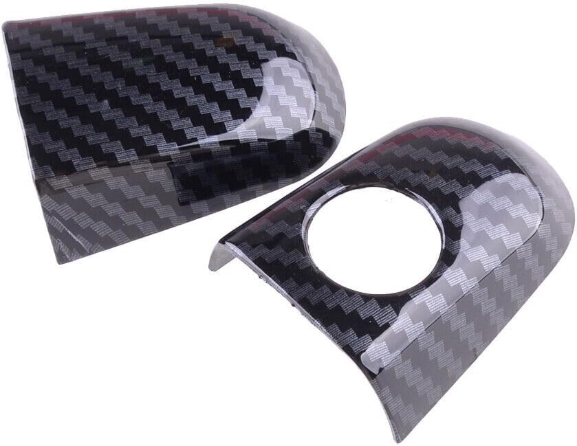 ya 2 8.15 Carbon Fiber Style Exterior Door Handle Cover Trim Fits Highlander for 4Runner @