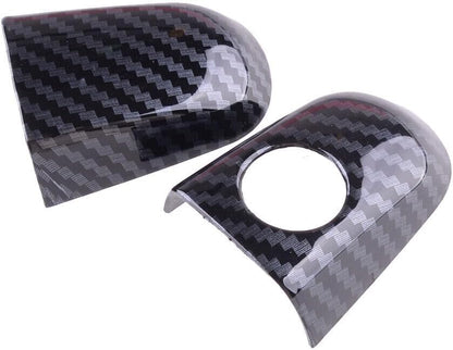 ya 2 8.15 Carbon Fiber Style Exterior Door Handle Cover Trim Fits Highlander for 4Runner @