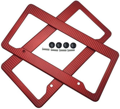 ya 9 10.24 Car License Plate Frame Cover Hood Rear Boot Chrome Black Blue American FLA