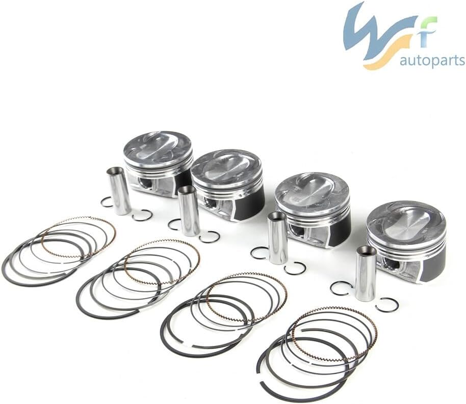 ya 4 8.14 4PCS Piston&Ring Set 1.4TSI 76.5mm for VW for JETTA for Golf for Tiguan Scirocco 1.4TS