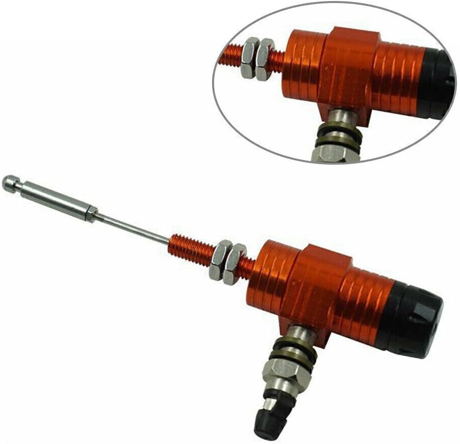 ya 10 9.16 zhengce M10x1.25MM Hydraulic Clutch Master Cylinder Rod Brake Pump Universal Orange
