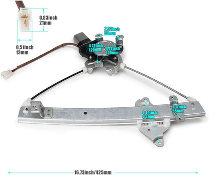 ya 12 10.8 baidi Rear Right Window Regulator W/Motor for Outlander for Mitsubishi 2003-2006 MR573880