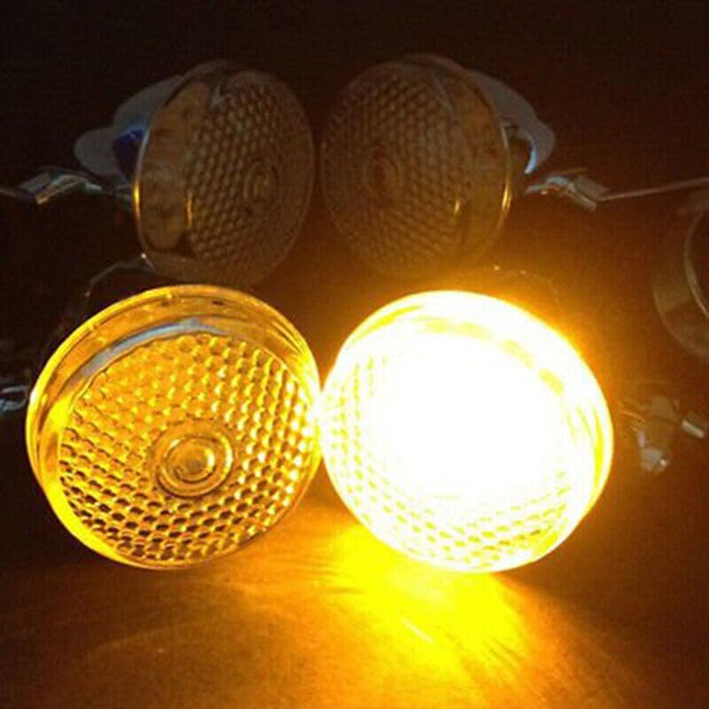 ya 4 8.10 4x 39mm 20 LED Turn Signal Turn Signal Lamp Fork Skull For Harley Bobber Chooper