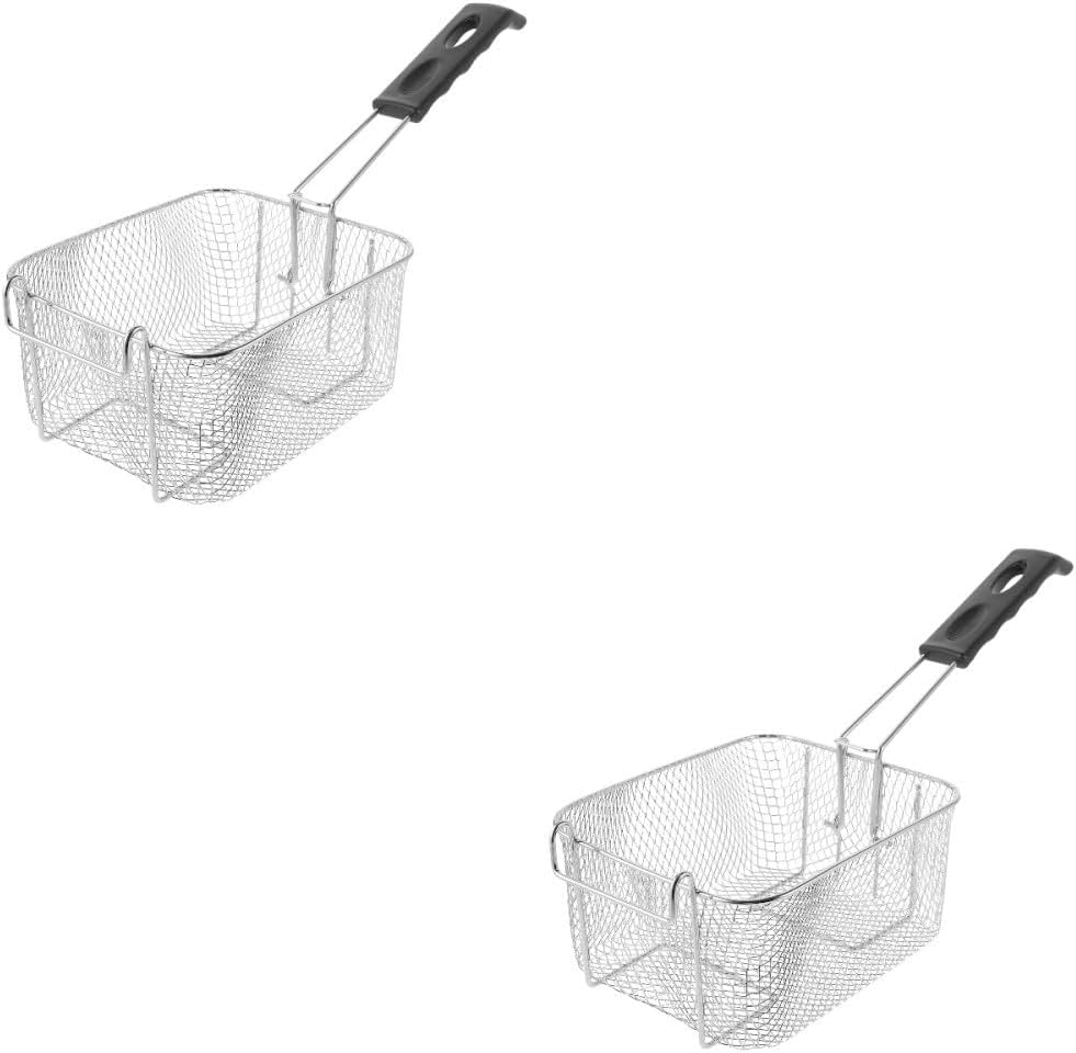 ya 14 9.20 baidi 2 Count Stainless Steel Frying S n Deep Fryer Basket Replacement-1