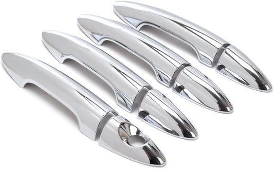 ya 2 8.15 Chrome Door Handle Protector Cover Trim Fits for Kia K2 Rio Sedan 2011 2012 2013 2014