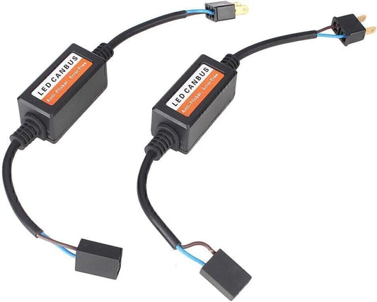 ya 4 8.10 12V H7 LED Warning Canceller Error Load Resistance Anti Flashing Canbus Decoder