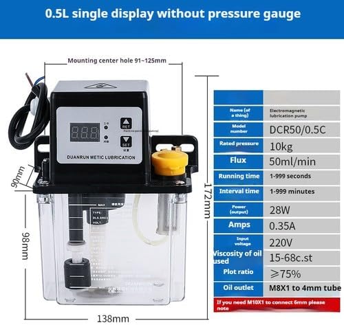 ya 28 10.13 baidi Automatic Lubricating Oil Pump CNC Lathe Machine Tool Oiler Electric Oiling Pump-14