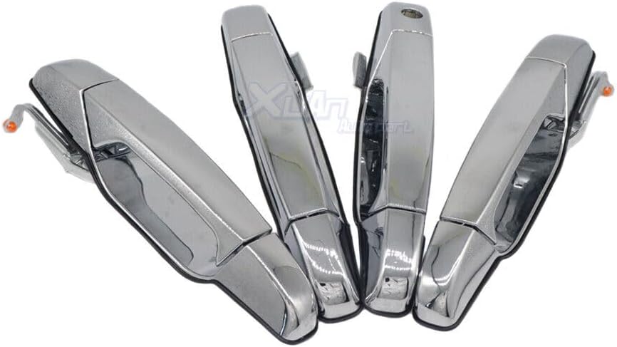ya 5 8.24 baidi Chrome Door Handle 4 Pieces for 07-13 for Chevrolet Tahoe for GMC for Yukon for Sierra Denali Front and Rear 