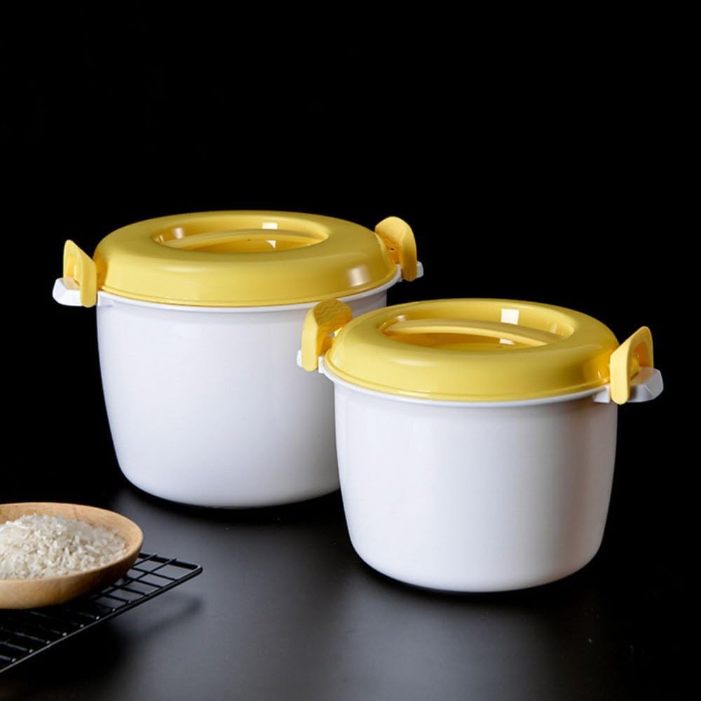 ya 14 9.20 baidi 2 Pcs Insulated Rice Cooker Set er for Microwave Cooking Vegetable Small-1