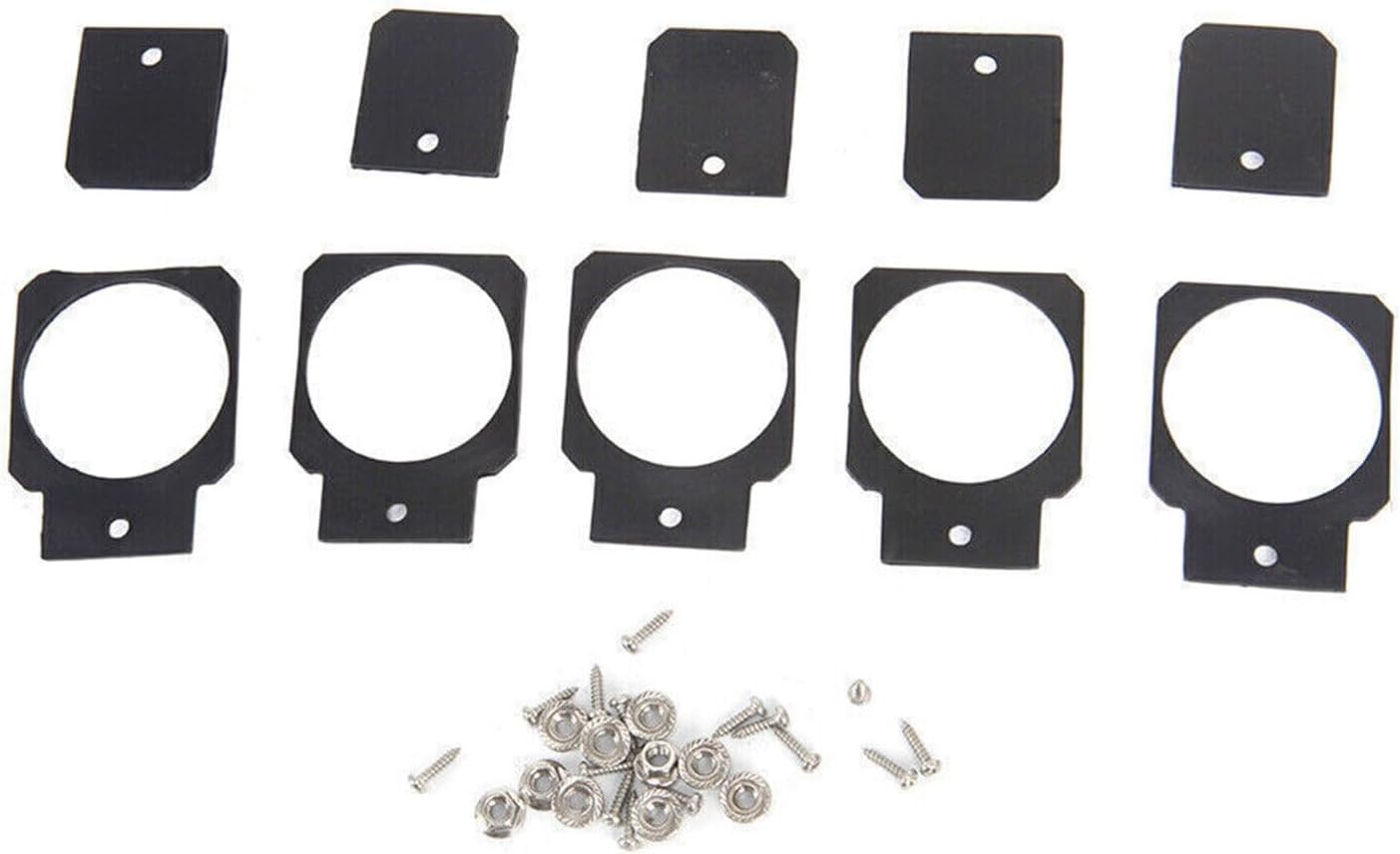 ya 2 8.15 for 07-18 for Jeep Wrangler JK 4 Door 5 Pieces Black Door Handles and Tailgate Handles at