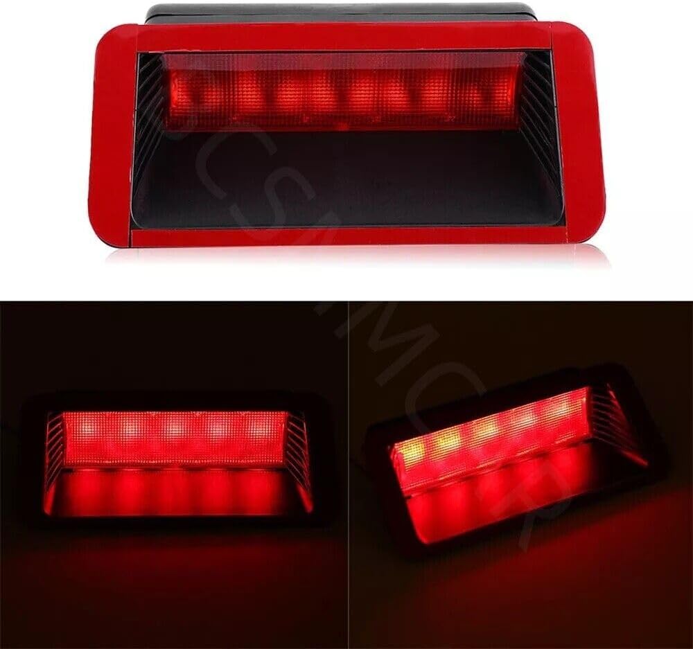ya 4 8.24 baidi Car 12V Red 5 LED Third Brake Light Rear Tail Center High Mount 3rd Stop Lamp