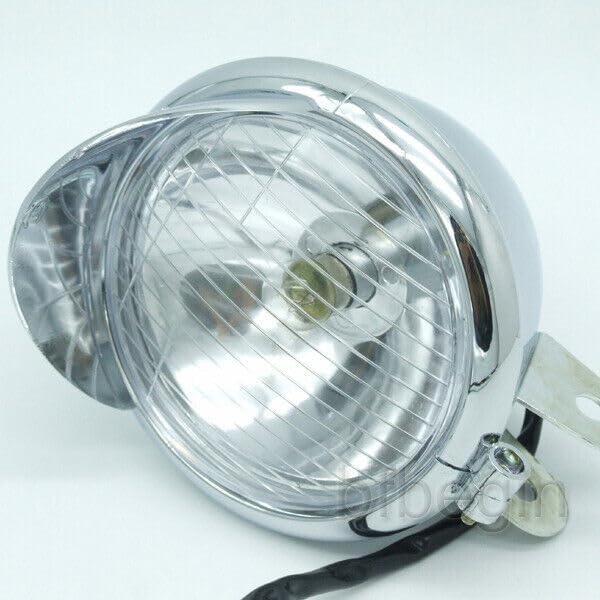 ya 4 8.10 12V Motorcycle Headlight Front Fog Light for Yamaha for Suzuki Chopper Bobber Chrome 