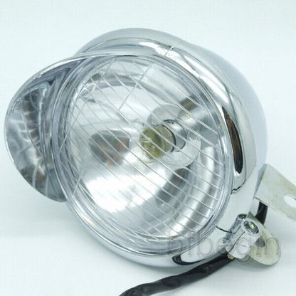 ya 4 8.10 12V Motorcycle Headlight Front Fog Light for Yamaha for Suzuki Chopper Bobber Chrome 