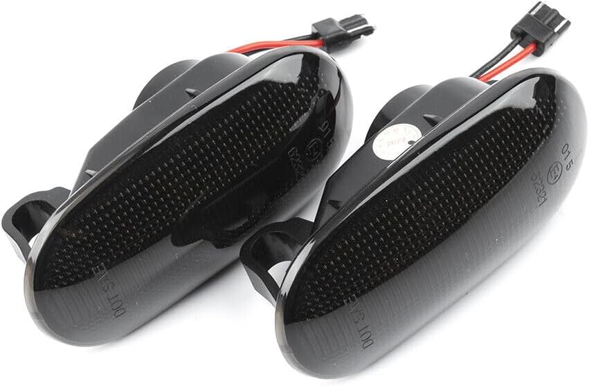ya 7 8.24 baidi 2 LED Smoked Side Marker Turn Signal Lights for Mitsubishi Lancer Estate Evo