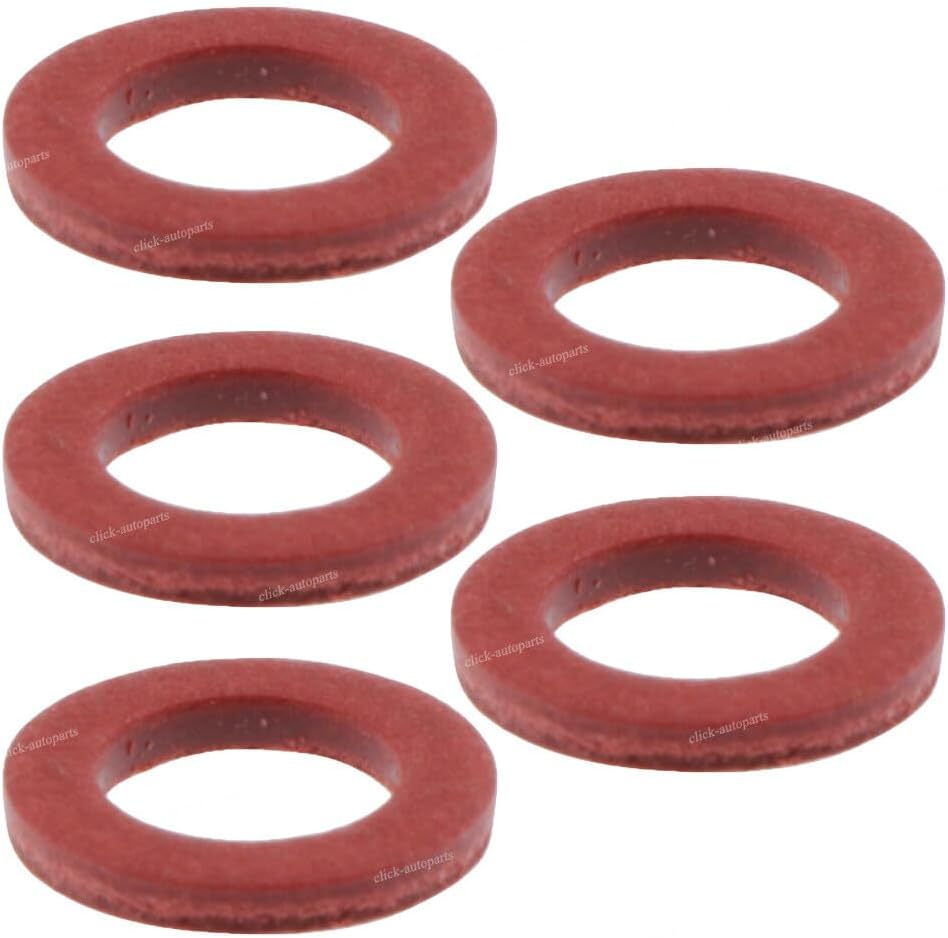 ya 2 8.15 5 Pcs Lower Unit Drain Plug Gasket Red for Yamaha 90430-08020-00 90430-08003