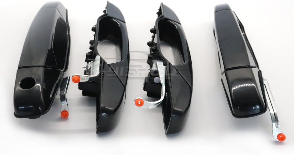ya 10 9.16 baidi Front & Rear Set of 4 Black Door Handle for Chevy for GMC Tahoe for Yukon for Sierra 07-14