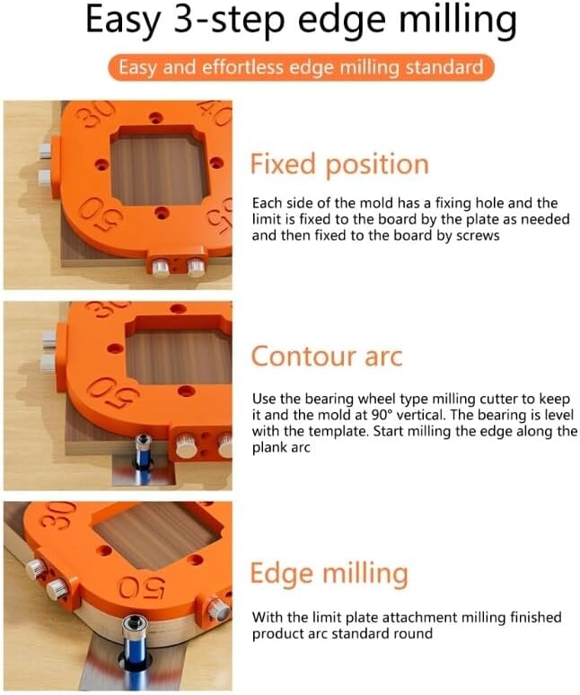 ya 26 10.21 baidi Cutting iliary Tool Aluminum Round Corner Radius Routing Template