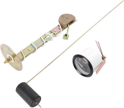 ya 4 8.24 baidi 52mm 12V Car Fuel Oil Gauge Oil Level Meter Pointer with Oil Float 2 E-1/2-F
