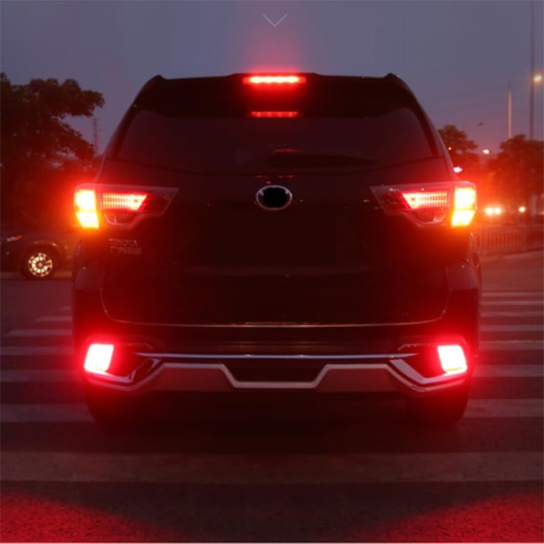ya 7 8.24 baidi for Toyota Highlander 2014-2019 Pair Rear LED Bumper lamp brake light Trim Refit