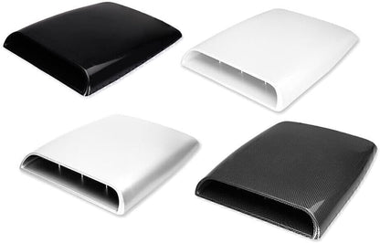 ya 4 8.14 Air Flow Intake Scoop Bonnet Vent Cover Hood Car SUV Decorative Universal Black
