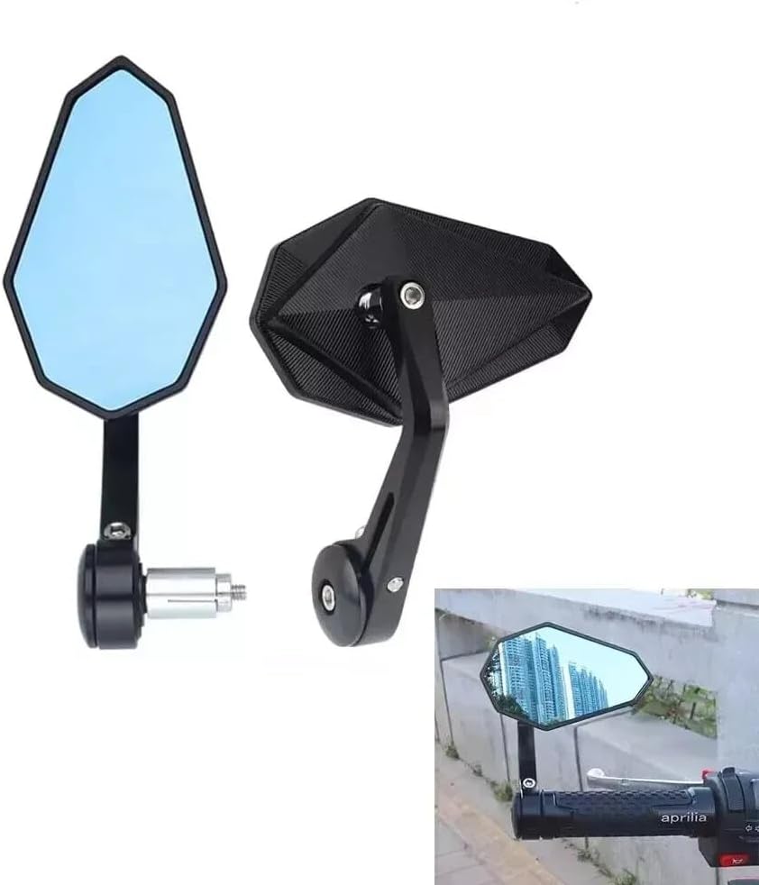 ya 2 8.15 CNC Motorcycle end-Stick Mirrors are Suitable for MT07 MT09 (13-2024) MT10 XSR700 FZ07 F09 and FZ1 Models.