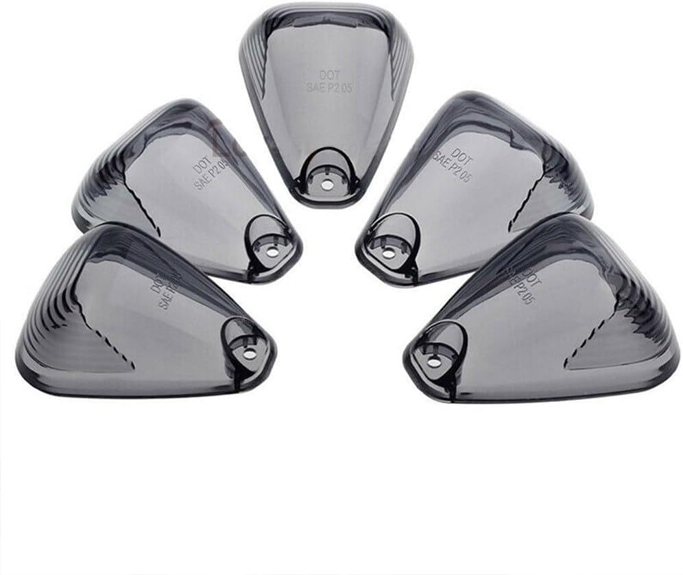 ya 13 9.15 baidi Roof Running Lens Marker Light Cover Smoke Cab Useful 5pcs ABS Plastic