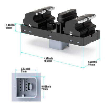 ya 4 8.8 Driver Window Master Control Switch 5ND959857 for VW CC for Golf GTI for Jetta for Passat 