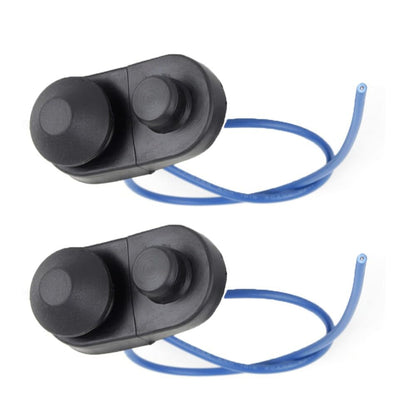 ya 13 9.15 baidi Fits for Universal 2Pcs Car Interior Door Light Lamp Switch Push Button Black