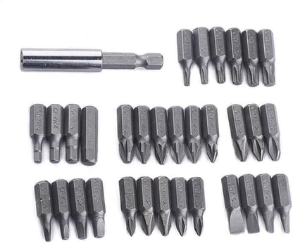 ya 26 10.21 baidi 33 Pcs Tamper Proof Security Bit Screw Bits Set Star Drive Screwdriver