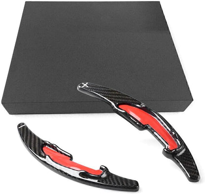 ya 4 8.8.2 Carbon Fiber Paddle Steering Wheel Shifter Extensions Fit for BMW M2 M3 M4 M5 M6 X5M