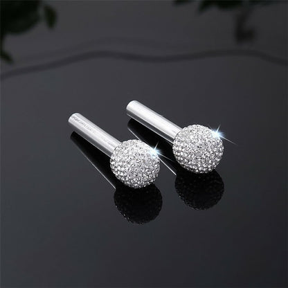 ya 5 8.10 2 pieces of car door handles with shiny internal door lock pointers embedded with rhinestones