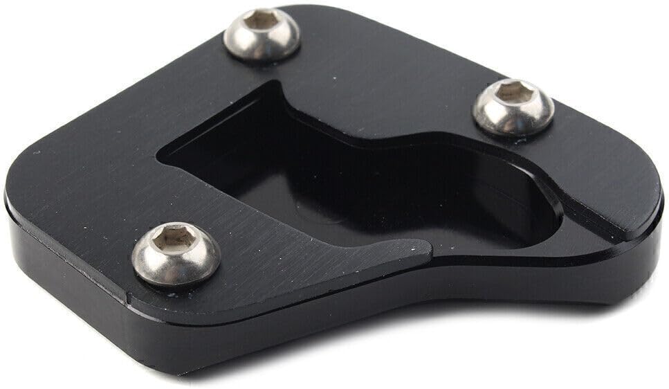 ya 4 8.8.2 Motorcycke Kickstand Sidestand Enlarge Plate Pad for Suzuki Hayabusa 08-19 Black