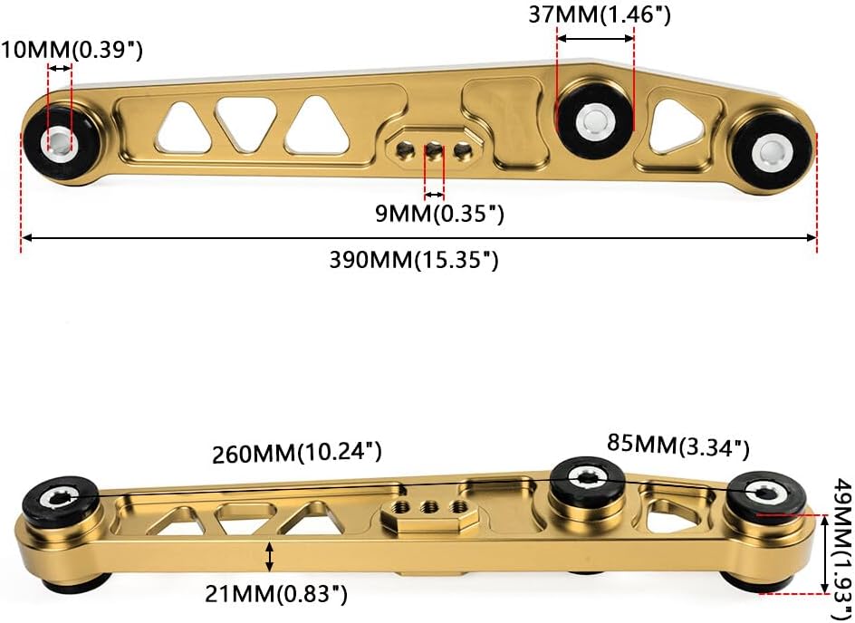 ya 13 9.15 baidi Control Arm Gold Rear Lower for Honda for Civic CRX 88-95 for Acura Integra 94-01