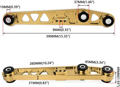 ya 13 9.15 baidi Control Arm Gold Rear Lower for Honda for Civic CRX 88-95 for Acura Integra 94-01