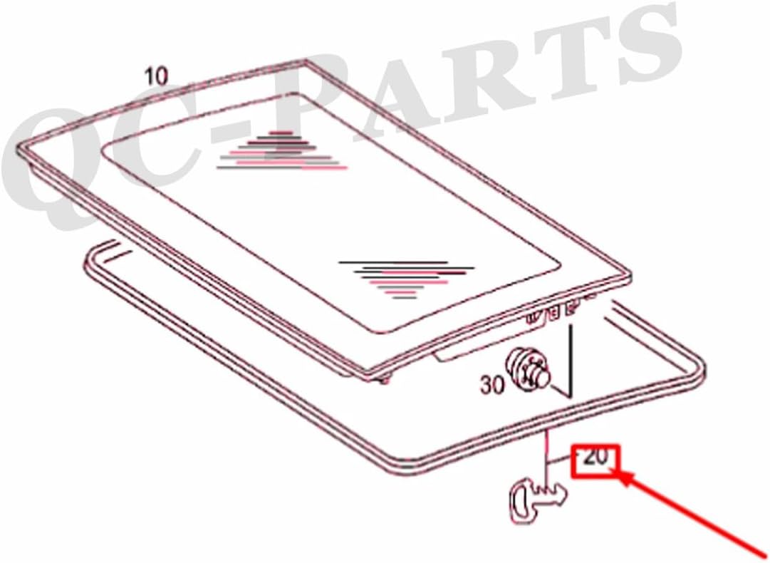 ya 5 8.10 A2117800098 Sunroof Glass Seal Cover Gasket Sealing for Mercedes W211 E Series