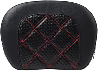 ya 6 8.14 Black Stitching Passenger Sissy Bar Backrest Pad Bracket FIT for Harley Street Glide