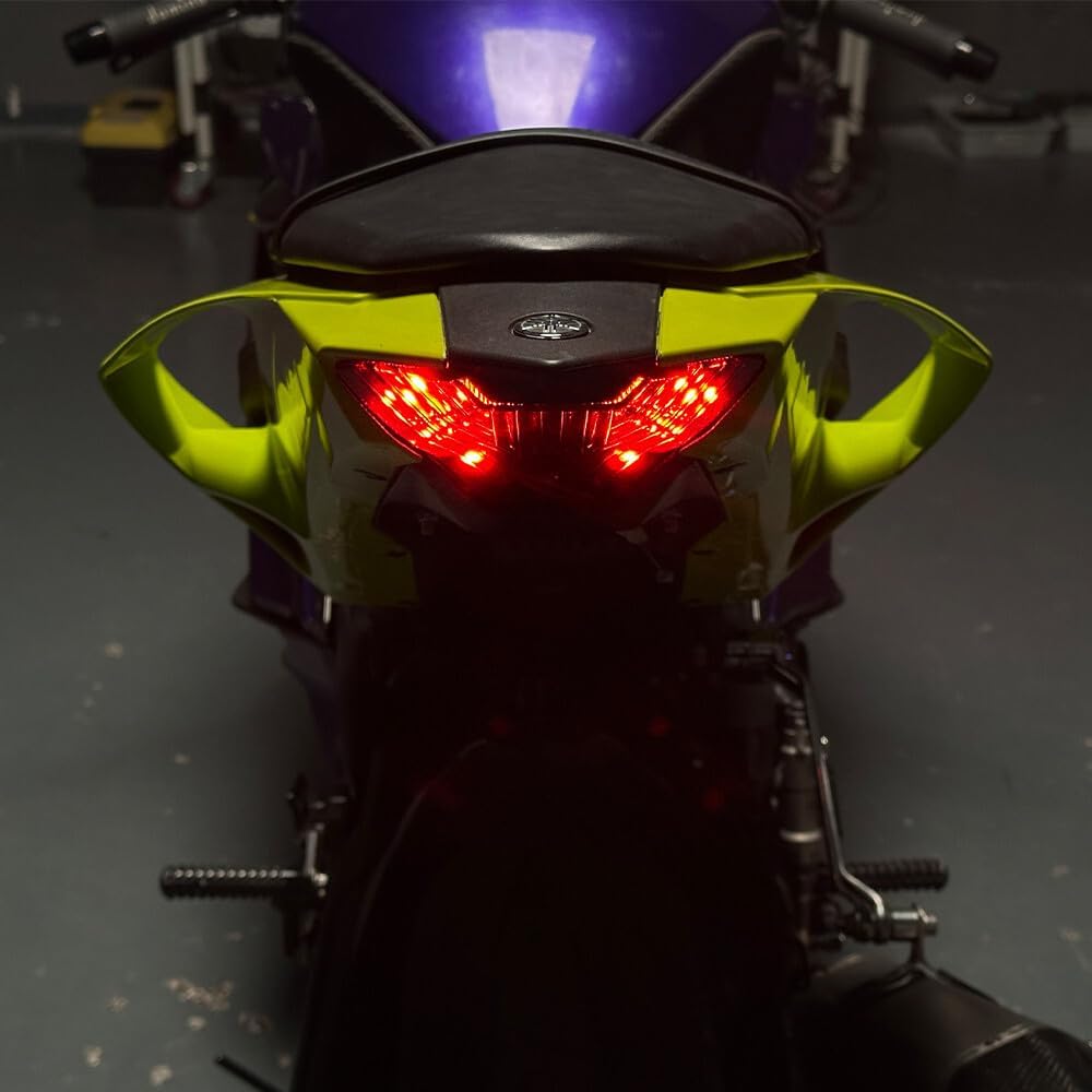ya 23 10.7 baidi Integrated LED Taillight Brake Lamp Turn Signal for Yamaha MT-03 MT-25 2016-2019a