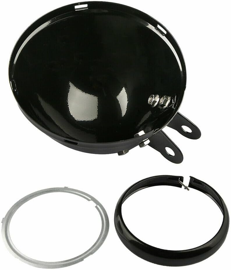 ya 4 8.14 5.75 inch motorcycle round headlight housing with bracket universal housing de