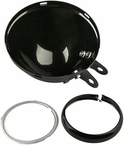 ya 4 8.14 5.75 inch motorcycle round headlight housing with bracket universal housing de