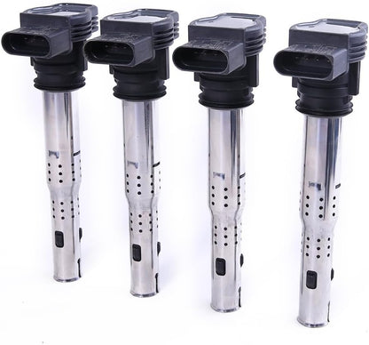 ya 4 8.10 4Pcs Ignition Coil Set for VW for Golf for Passat Beetle for Audi A4 Q3 Q5 for SEAT #07K905715F#