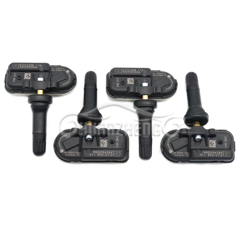 ya 2 8.15 4X Tire 434Mhz TPMS for Dodge Ram 3500 14-17 Pressure Monitor Sensor 68249200AA