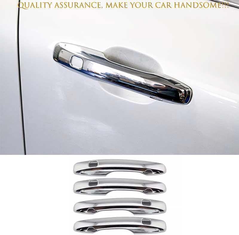 ya 2 8.15 for Volvo XC90 2016-2024 Silver ABS Outside Door Handle Cover Trim 4 pcs 