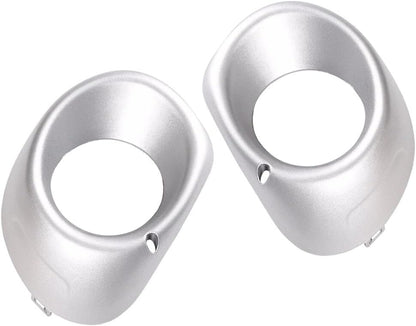 ya 9 10.24 2Pcs for Outlander 2013-2015 Front Left+Right Side Bumper Foglight Cover Silver