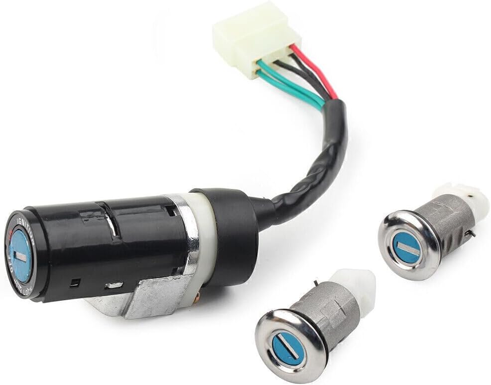 ya 4 8.14 5-Wire Ignition Switch Lock Set Motorcycle For GY6 50cc Scooter Moped