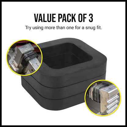 ya 5 8.24 baidi 3 Pack 2 Inch Trailer Hitch Receiver Silencer Pad Fit for Adjustable Ball Mounts