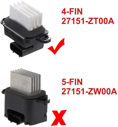 ya 11 9.14 baidi1-Pack 27151-ZT00A HVAC Blower Motor Resistor for Nissan Frontier Xterra Armada