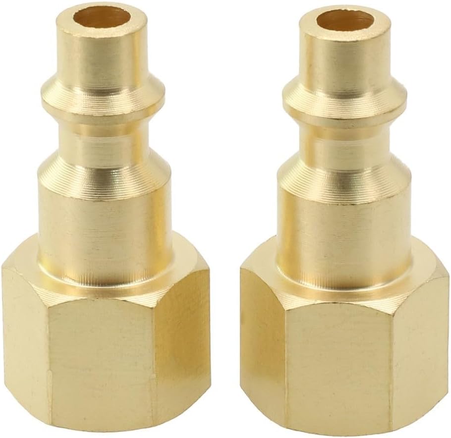 ya 14 9.20 baidi 1/4 NPT Air Line Hose Compressor Connectors Brass Female Quick Release Fitting-1