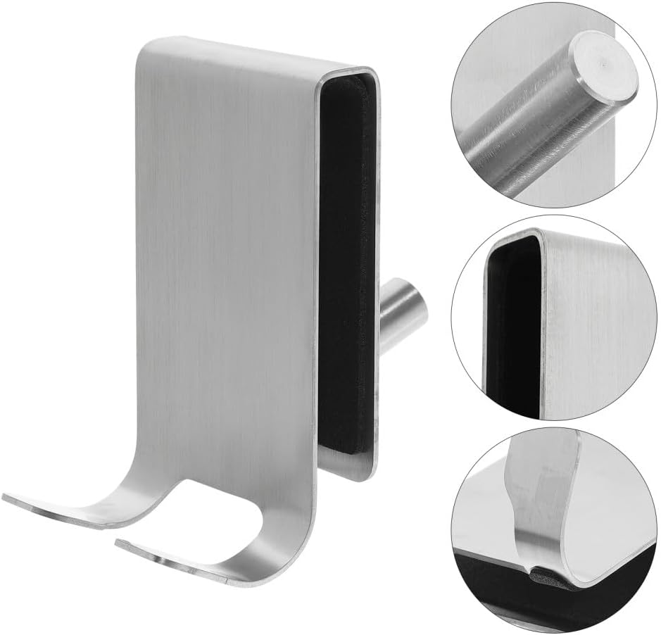 ya 26 10.21 baidi Glass Door Hook Bathroom Hooks for Towels Hanger Stainless Steel-2