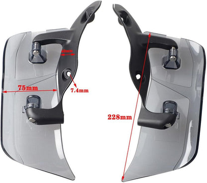 ya 23 10.7 baidi Smoke Over-Flow Crosswind Adjustable air Deflector Suitable for Harley Road Gliding 15+-